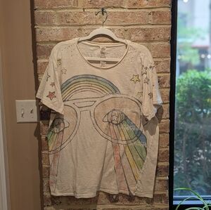 Magnolia Pearl Cream Graphic Tee With Stars